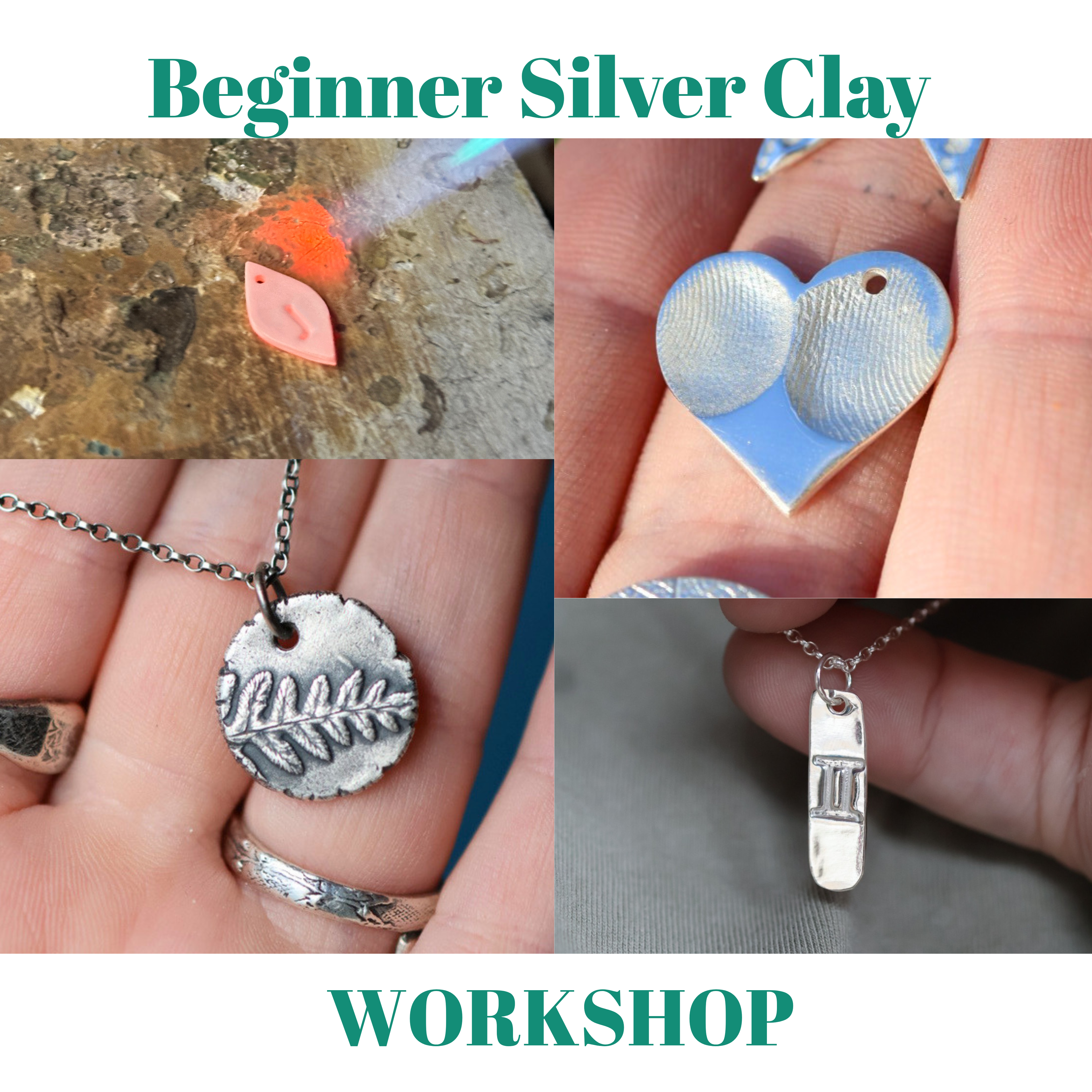 Beginner Silver Clay Workshop (Pendant)