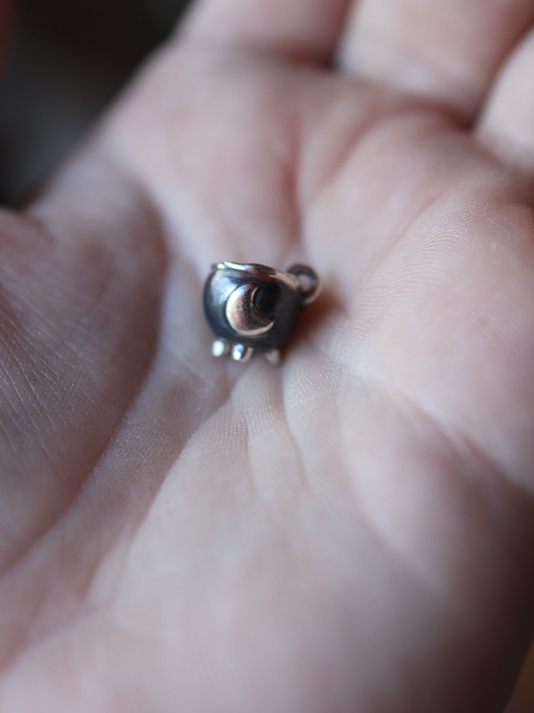 Handmade Fine Silver Caldron Charm